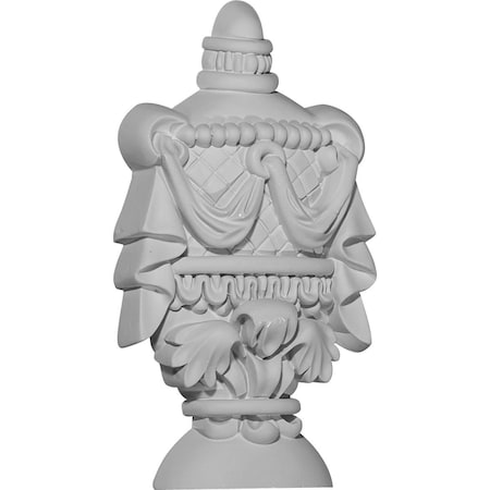 Ekena Millwork 5 1/8"W x 6 7/8"H x 1 1/8"P Urn Center Onlay ONL05X06X01UR